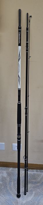 Daiwa team daiwa 3,90mt 3 elementos spinjing / buldo - borrachinha