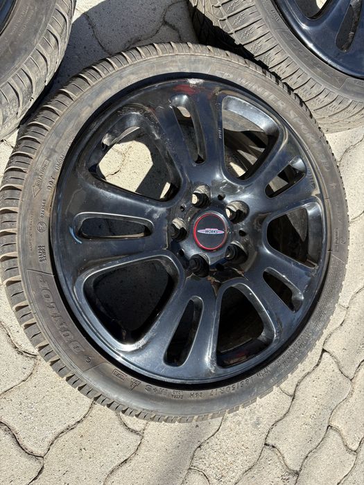 4 jantes 17’’ MINI JCW com pneus 185/50R17 Dunlop