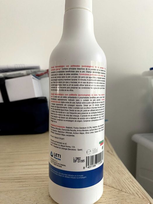 Champô para cães, uso frequente