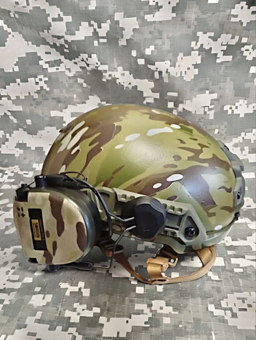 Військові навушники Sordin® + наліпки MultiCam® + кріплення на шолом‼️