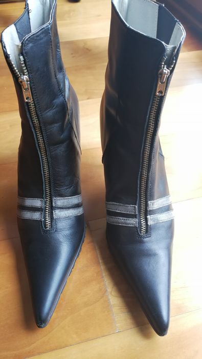 Botas Camel Pele camurça/nobuck + Botins Preto n 37