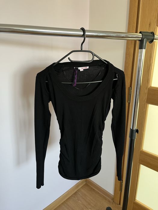 Czarny sweter z wycieciami Tally Weijl XS