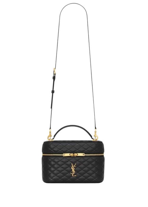 Сумка Saint Laurent Gaby Large Vanity Bag in Lambskin Black