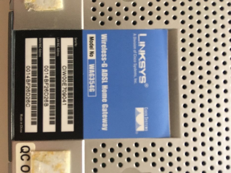 LINKSYS Wireless-G ADSL Home Gateway