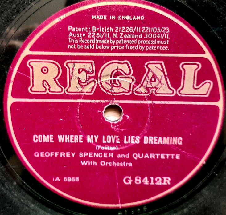 Англійські патефонні(грамофонні) платівки 1930-1940 років.