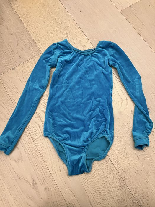 Welurowy kostium (body) gimnastyczne 6 lat