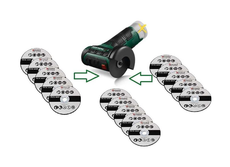 Pack 15 discos corte Parkside