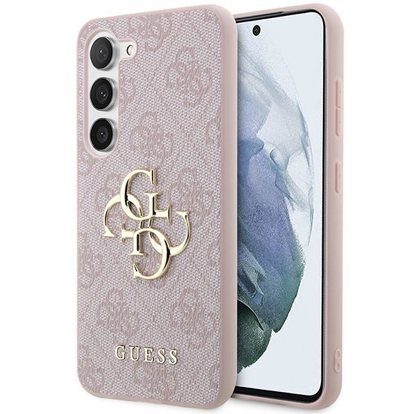 GUESS futerał do SAMSUNG S24 GUHCS24S4GMGPI (Leather 4G Metal Logo) różowy