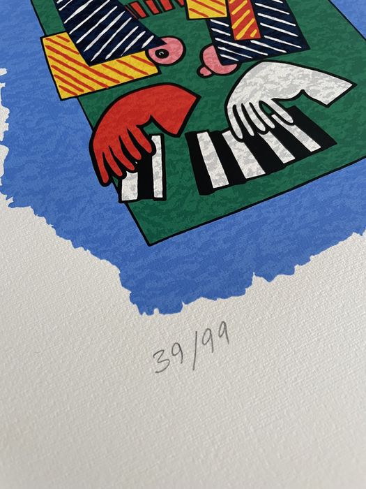 José de Guimarães | Pianista | serigrafia 39/99 (assinada)