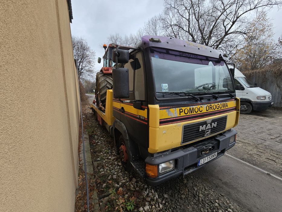 Man 10.163 laweta pomoc drogowa