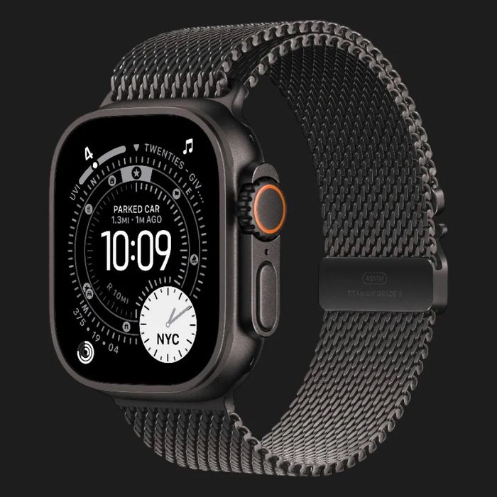 Нові Apple Watch Ultra 3 GPS + Cellular 49mm Black Titanium Case with Black Titanium Milanese Loop