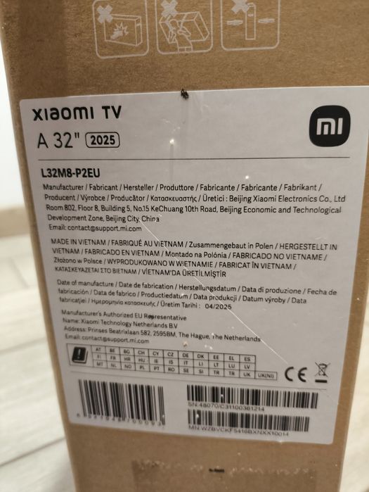 Smart TV Xiaomi A32,  32 cale