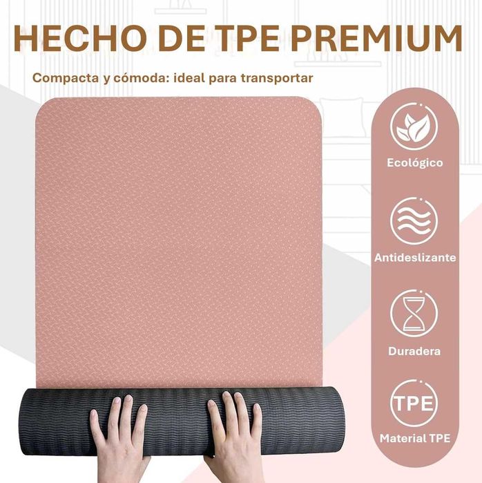 Tapete de Yoga Grosso (8mm) - (183x61cm) - PINK