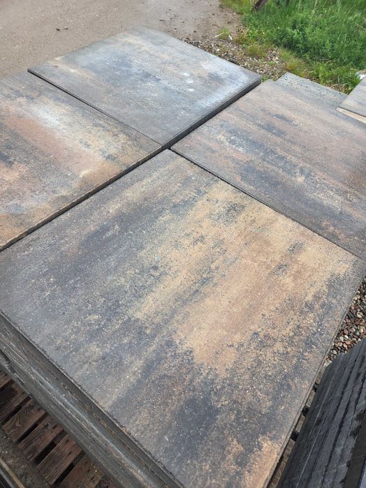 Płyta betonowa 50x50x7, mix-kasztanowy, gatunek I Okazja !