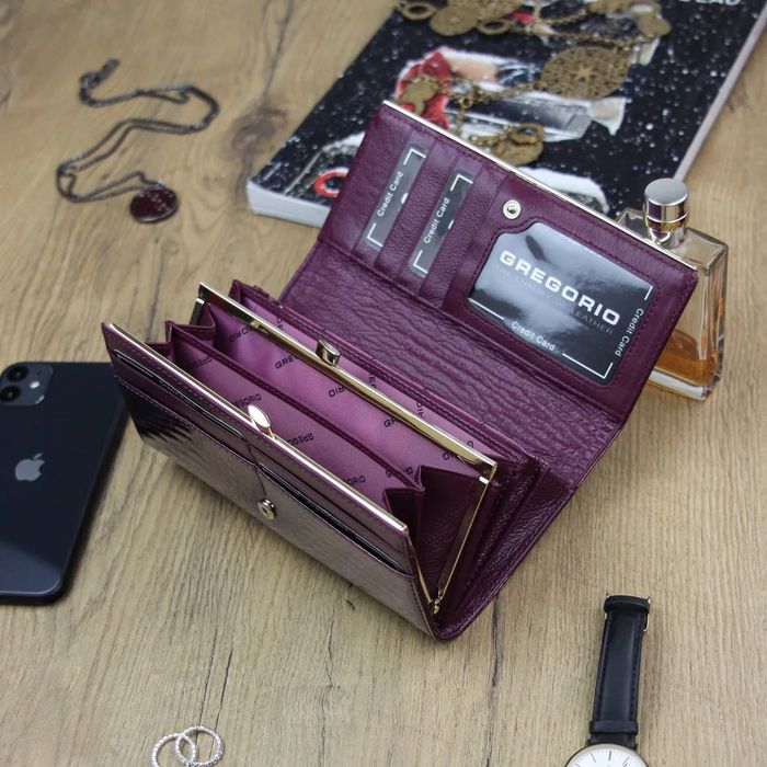 portfel damski skóra naturalna gregorio