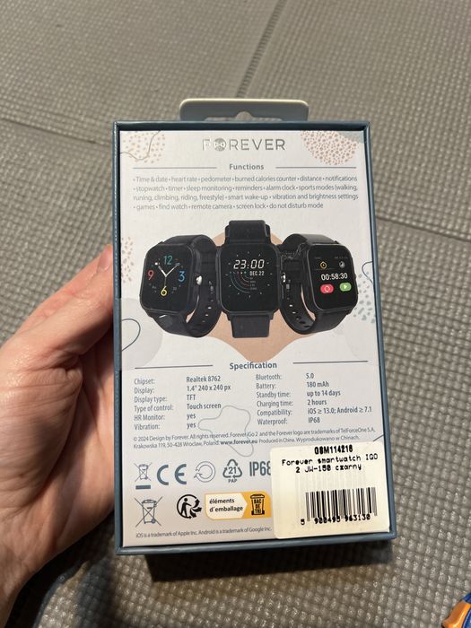 Forever iG02 smartwatch JW-150 czarny