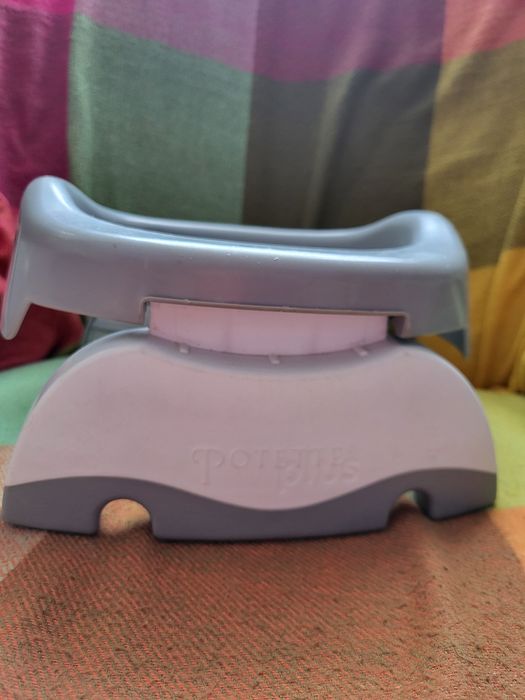 Potette Plus, Nocnik turystyczny Nakładka na WC 2w1, Szary