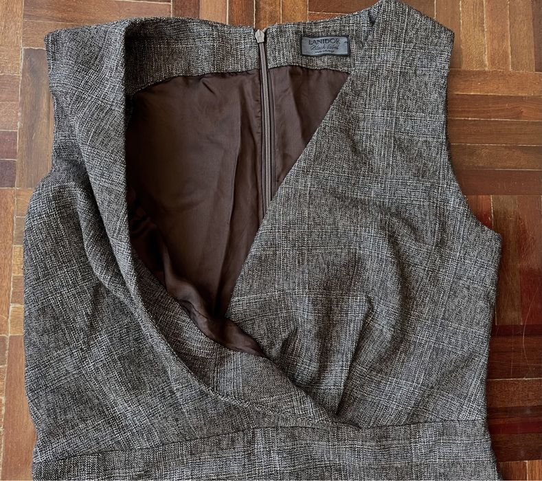 Vestido clássico estilo Tweed (Lanidor, tamanho 36)