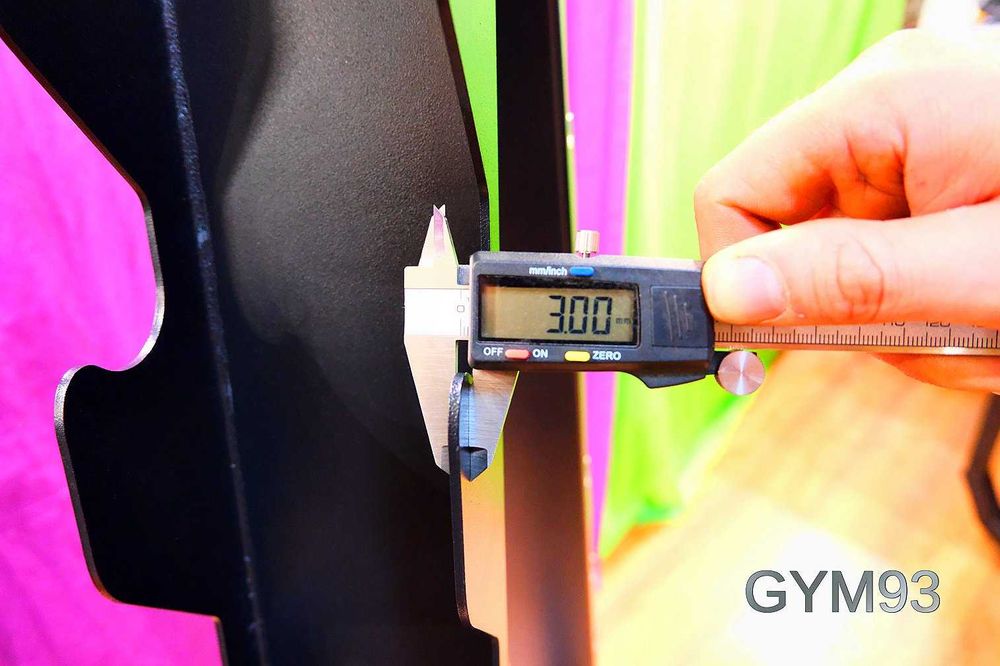 Stojak FRONTALNY na 10 par hantli 1 do 10 kg hex okrągłe chrom