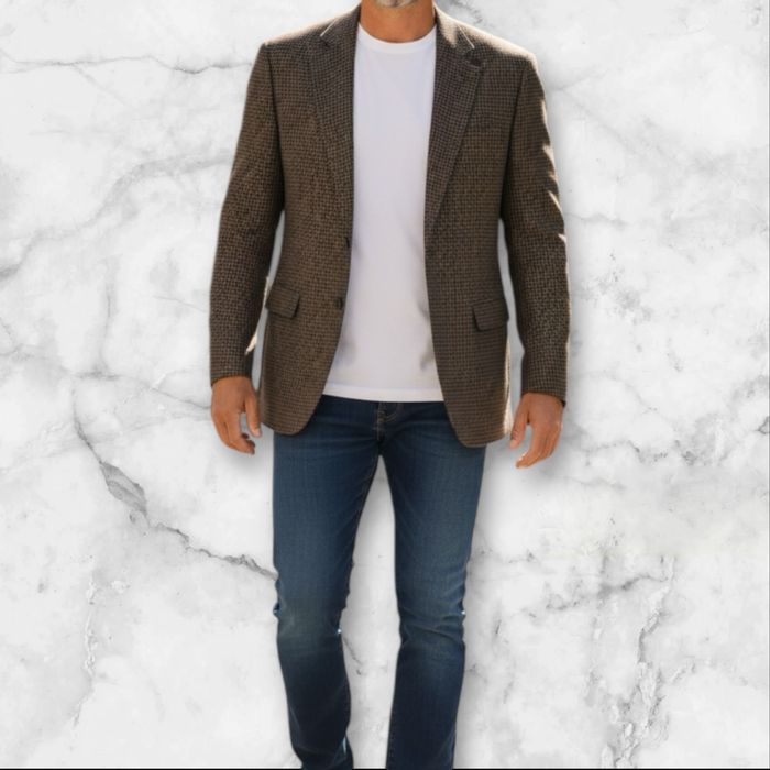 Welniana marynarka meska L 100% welna