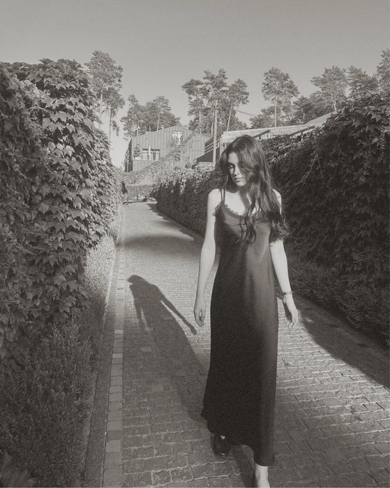 Сукня комбінація Bazhane (атлас/шовк)