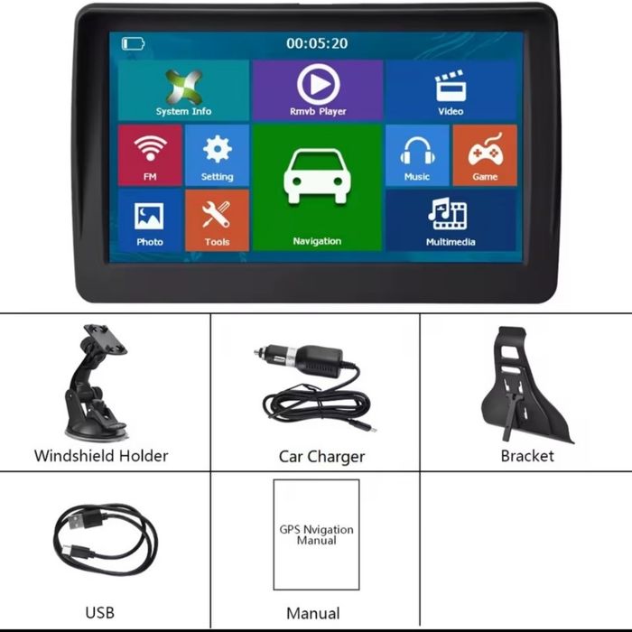 Gps pesados camião, autocaravanas (em stock)