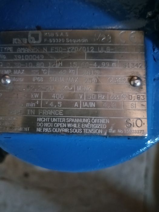 Pompa ksb amarex N F50-r70/012  ULG 120