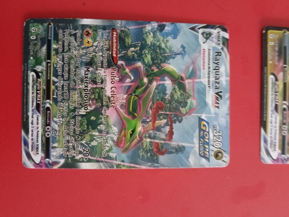 6 cartas diferentes rayquaza