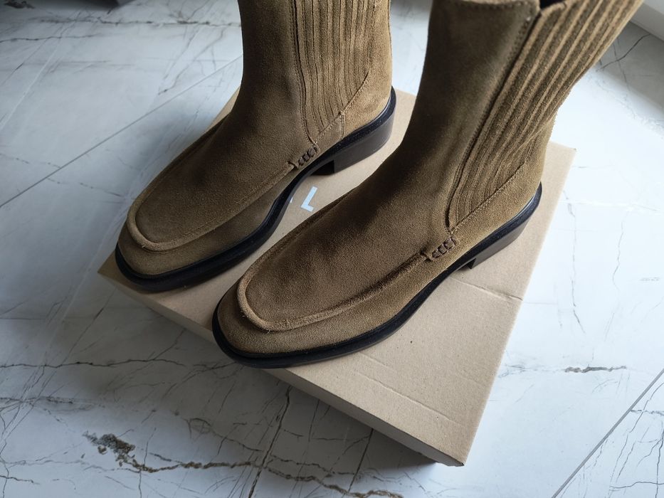 Nowe buty botki Balagan zamszowe 39 skórzane