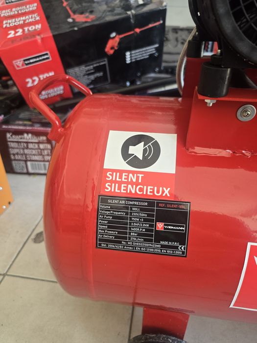 Compressor de 100 litros silencioso novo