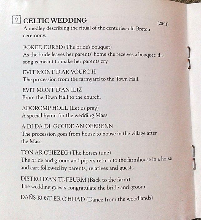 CD Celtic Wedding. The Chieftains. RCA. Irish Music.