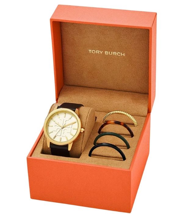Zegarek Tory Burch granatowy pasek