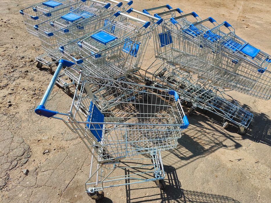 Купівельні візки 65 л б в, візки для супермаркету б у, торгові візки