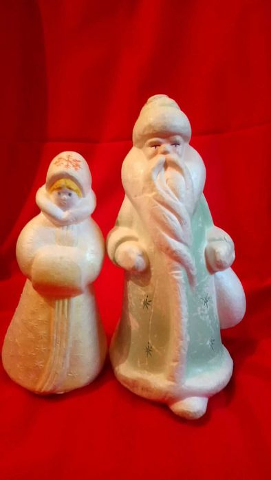 Дед Мороз и Снегурочка (пенопласт)