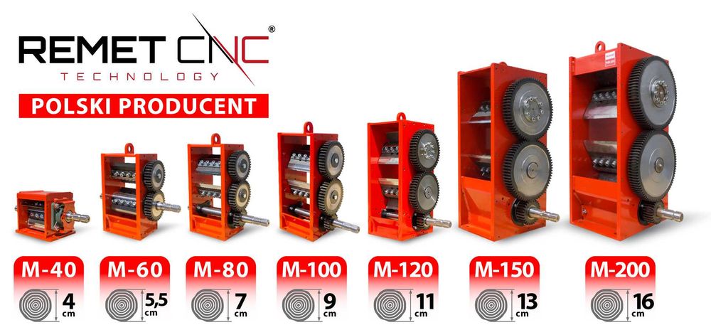 mechanizm rębak do gałezi REMET R-150 8 nożowy