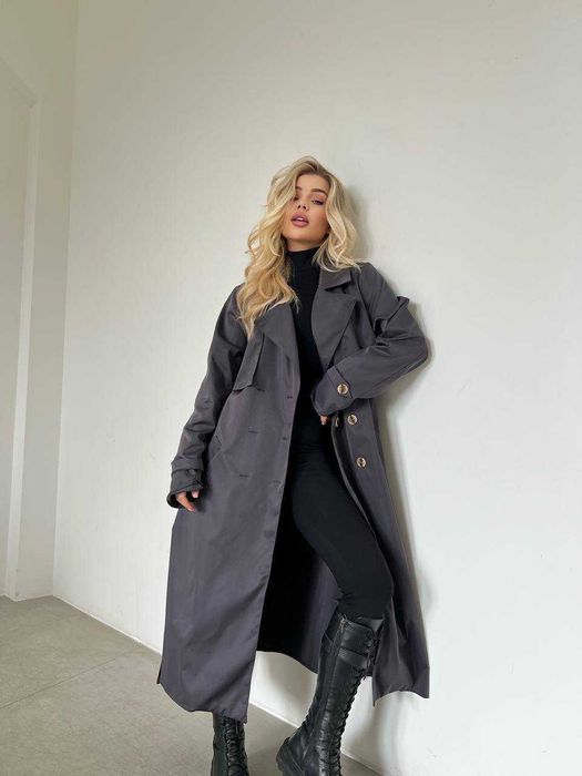 Тренч плащ жіночий весняний/Тренч плащ женский весна длинный мод 425