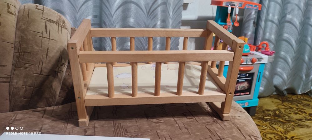 Ліжко колиска для ляльки, сортер, будинок