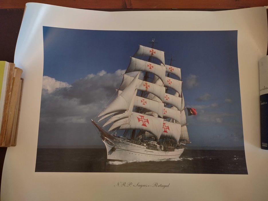Poster do Navio-Escola Sagres – Cores Vivas Oeiras E São Julião Da ...