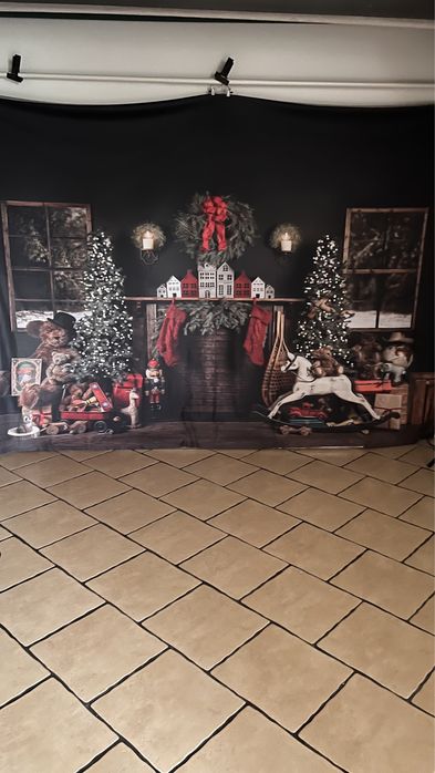 Tło fotograficzne świąteczne materialowe, material