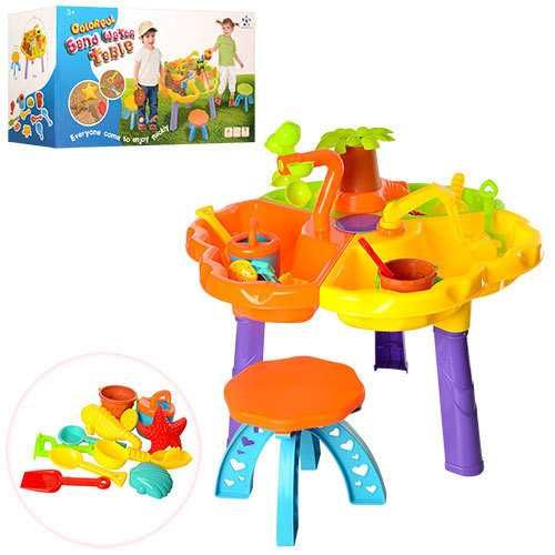 Песочница столик с набором ,стульчиком