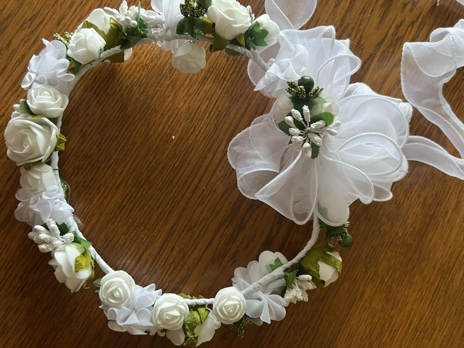 Biały Wianek Komunijny