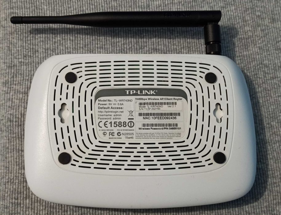 Wi-Fi роутер TP-LINK TL-WR743ND 150Mbps Wireless AP/Client