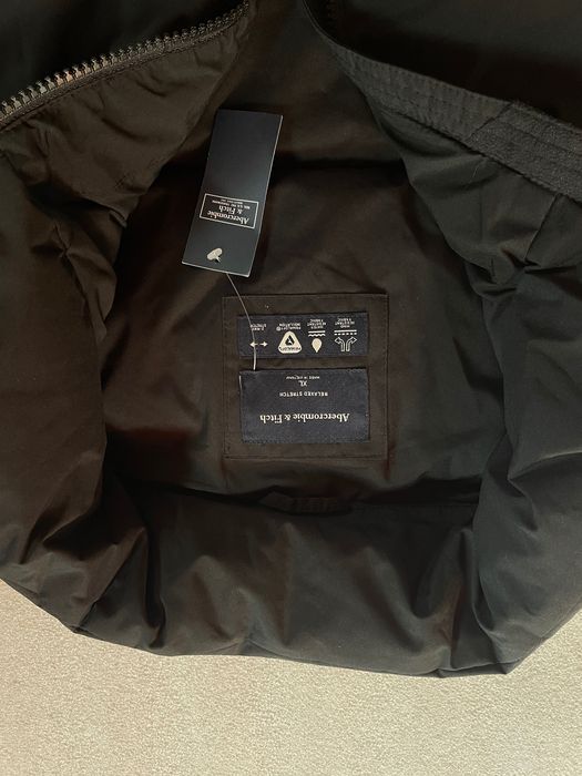 Новая куртка- пуховик abercrombie & fitch ( relaxed fit heavy puffer jacket in black ) c англии xl