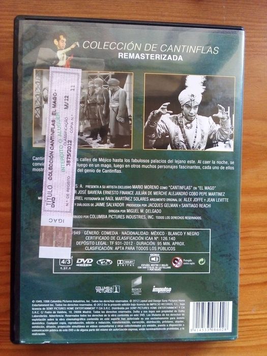 O Mago, (Coleção Cantinflas Remasterizada) 1949 Mario Moreno, Leg PT