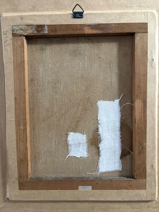 Portret starszej kobiety – olej na płótnie, 1900r. - stara rama