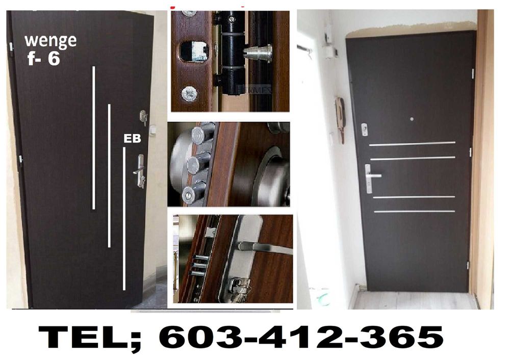 Drzwi Zewnętrzne Wejściowe do Mieszkań w Bloku  i domu z Montażem