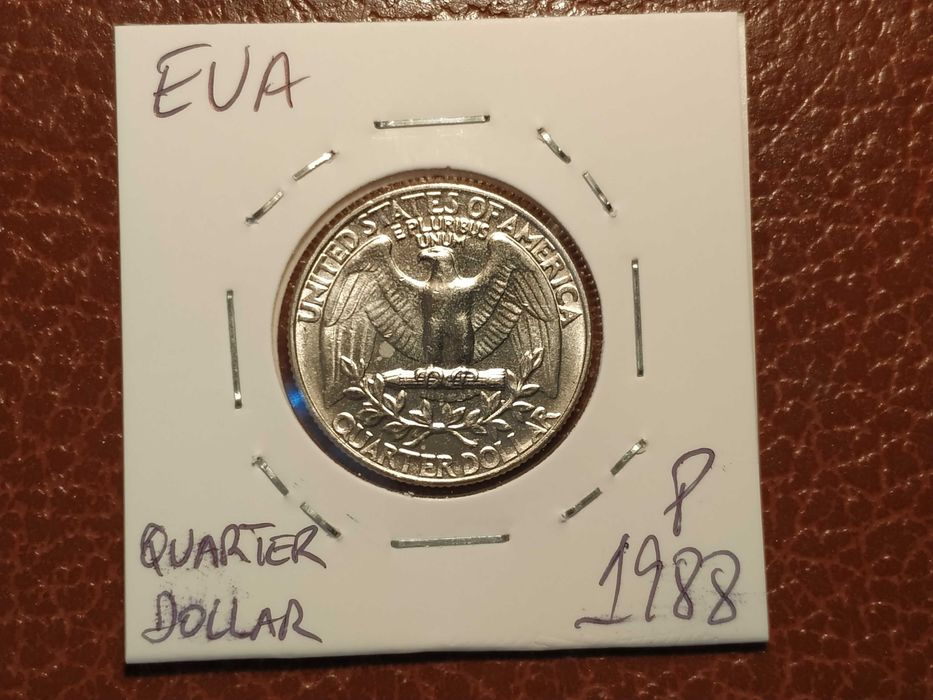 B412 moeda de Quarter dollar de 1988 P (animais-águia) - EUA