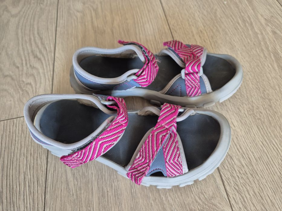 Sandały Decathlon Quechua sandałki 30 -31 szare różowe trekkingowe 21