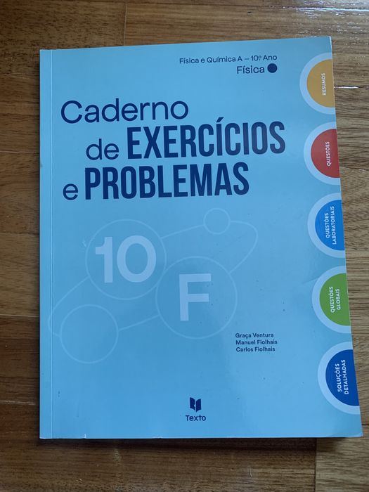 Caderno de exercícios e problemas 10F e 10 Q