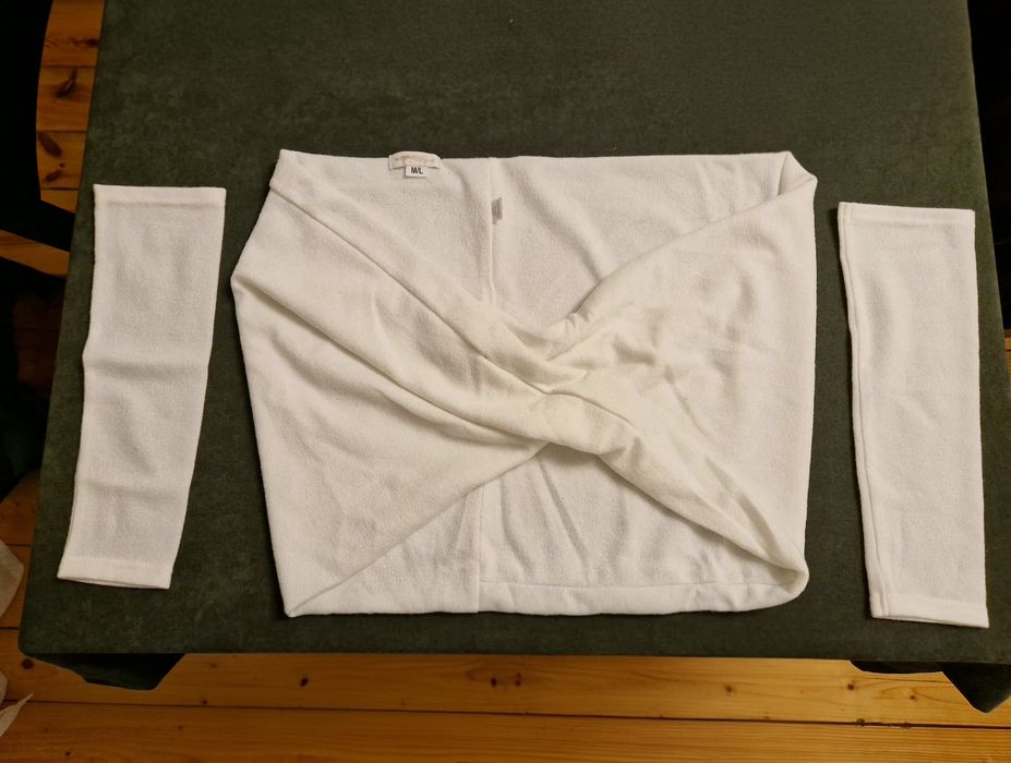 Bolerko ślubne z rękawkami